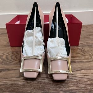 Nude Roger Vivier Classic buckle Belle Vivier Trompette 70mm